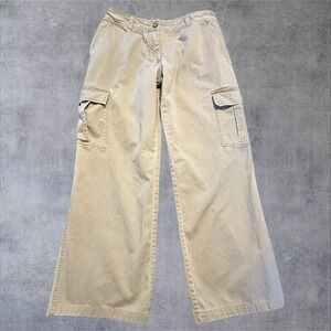 New York & Company Y2K Khaki Cargo Pants Women's Size 8